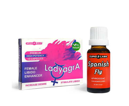 LadyagrA Arousal Capsules for Women - 10 Capsules + Spanish Fly Cupid 20ml - Desire-Enhancing Drops reviews and discounts sex shop